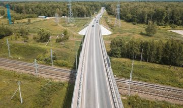 Строительство путепровода через ж/д пути на 1 км автомобильной дороги «Чехов – Попово», Чеховский район, Московская область