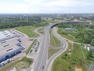 Строительство путепровода через ж/д пути на 1 км автомобильной дороги «Ступино – Городище – Озёры»